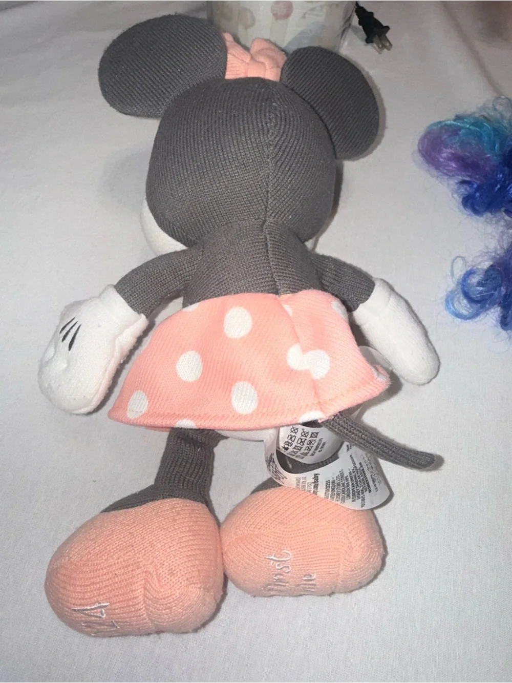 Disney Minnie Mouse Plush - Peach Polka Dot Dress